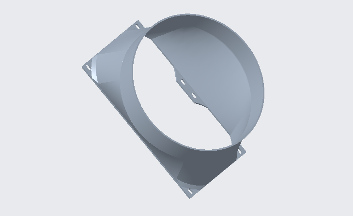 Heat Management Fan Shroud for ASIC Miner Fan Duct 120mm to 8 Inch Hose Compatible with Antminer S19 T19 S17 T17